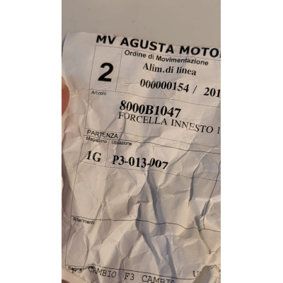 Fourchette de sélection 1ère/4ème MV Agusta