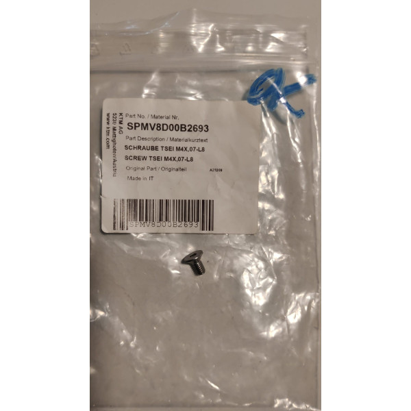 Vis à tête cylindrique M4x0,7 L8