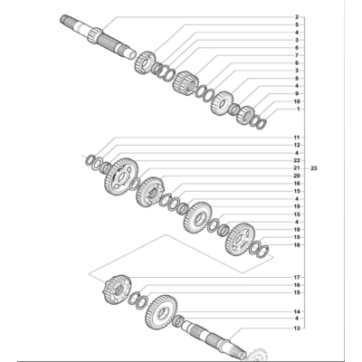 Anneau élastique de retenue D33 D22.1 SP1 pour MV Agusta
