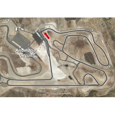 Roulage moto sur le circuit Andalucia du 15 au 18 janvier 2027